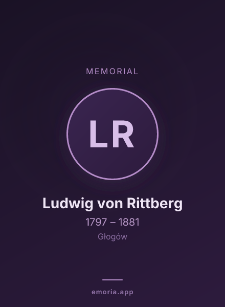 Memorial portrait of Ludwig von Rittberg