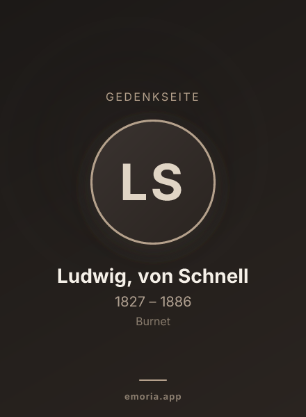 Gedenkportrait von Ludwig, von Schnell