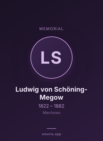 Memorial portrait of Ludwig von Schöning-Megow