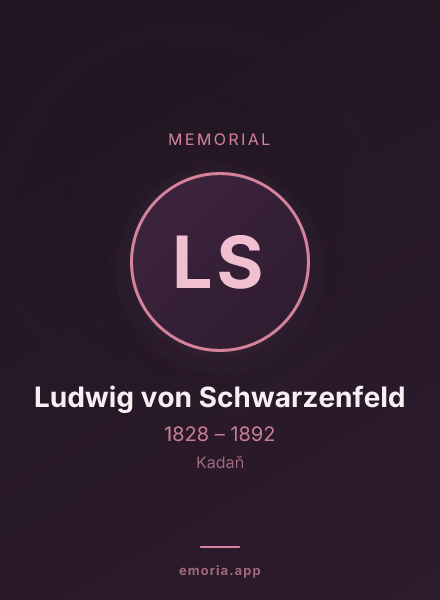 Memorial portrait of Ludwig von Schwarzenfeld