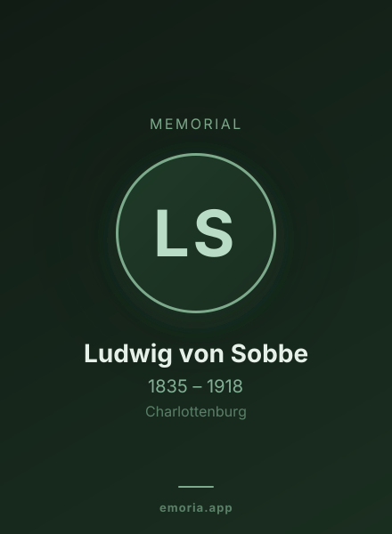 Memorial portrait of Ludwig von Sobbe