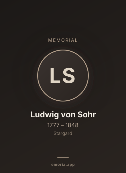 Memorial portrait of Ludwig von Sohr
