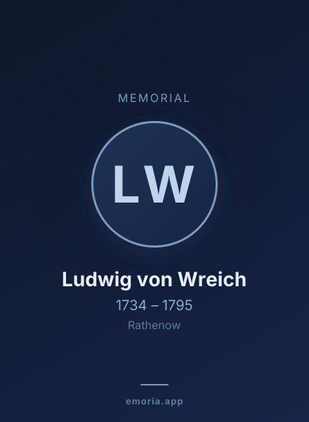 Memorial portrait of Ludwig von Wreich