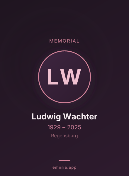 Memorial portrait of Ludwig Wachter