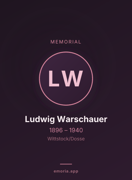 Memorial portrait of Ludwig Warschauer