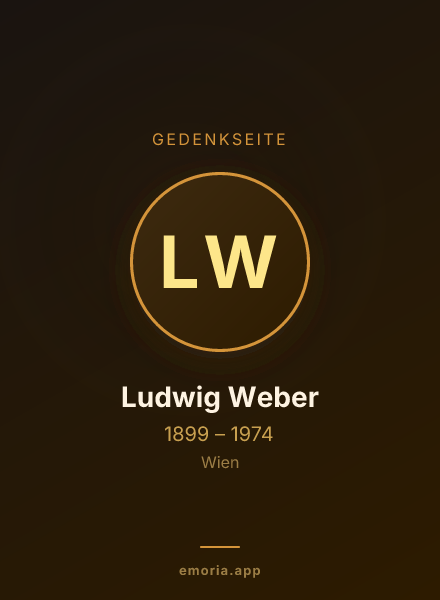 Gedenkportrait von Ludwig Weber