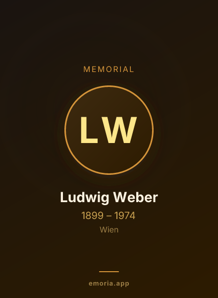 Memorial portrait of Ludwig Weber