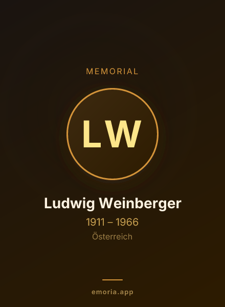 Memorial portrait of Ludwig Weinberger