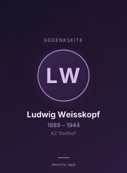 Gedenkportrait von Ludwig Weisskopf