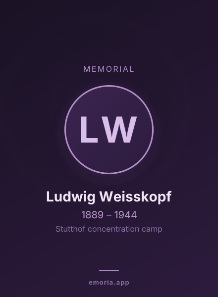 Memorial portrait of Ludwig Weisskopf