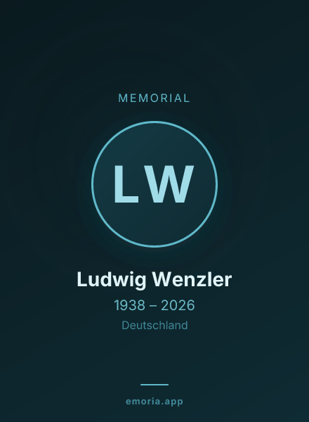 Memorial portrait of Ludwig Wenzler
