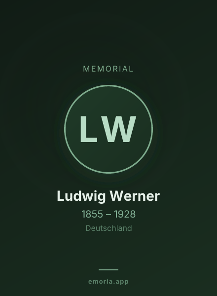 Memorial portrait of Ludwig Werner