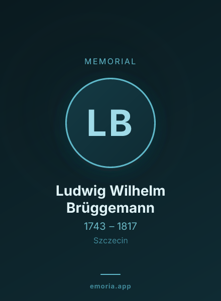 Memorial portrait of Ludwig Wilhelm Brüggemann