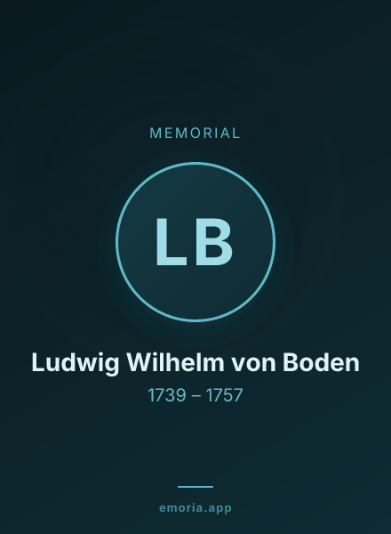 Memorial portrait of Ludwig Wilhelm von Boden
