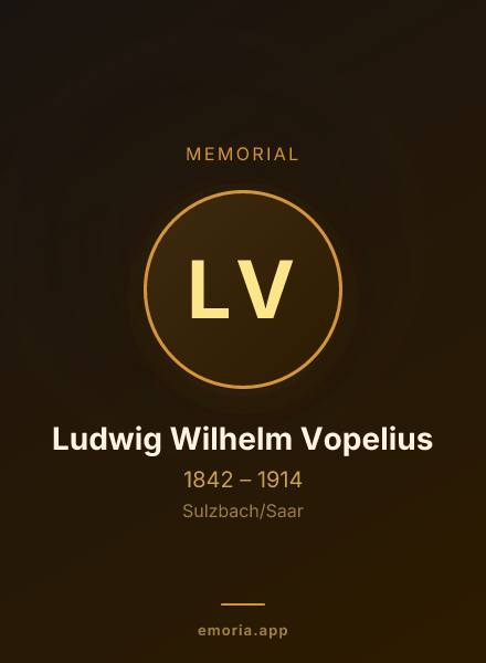 Memorial portrait of Ludwig Wilhelm Vopelius