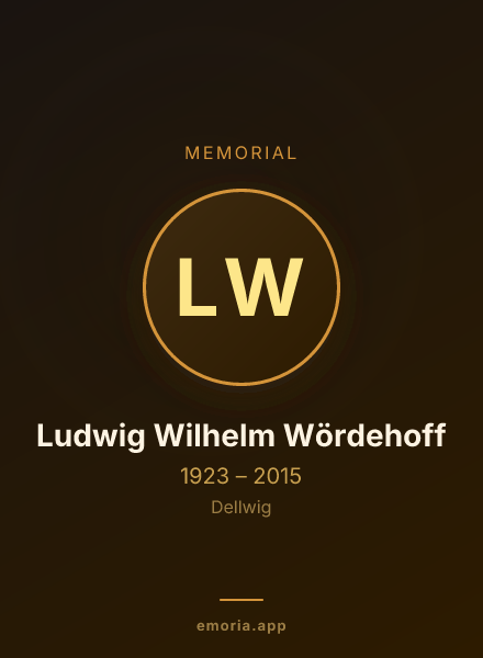 Memorial portrait of Ludwig Wilhelm Wördehoff