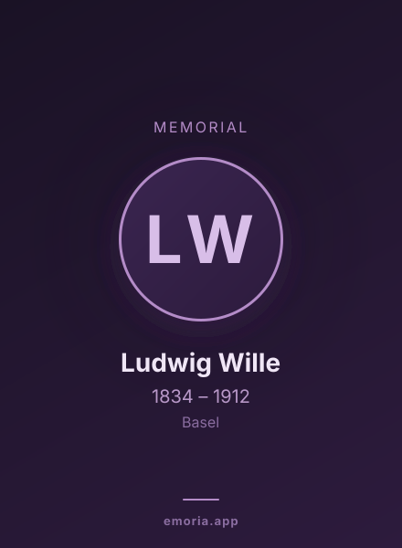 Memorial portrait of Ludwig Wille