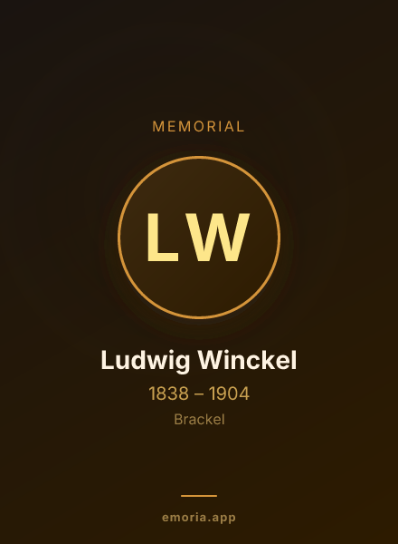 Memorial portrait of Ludwig Winckel