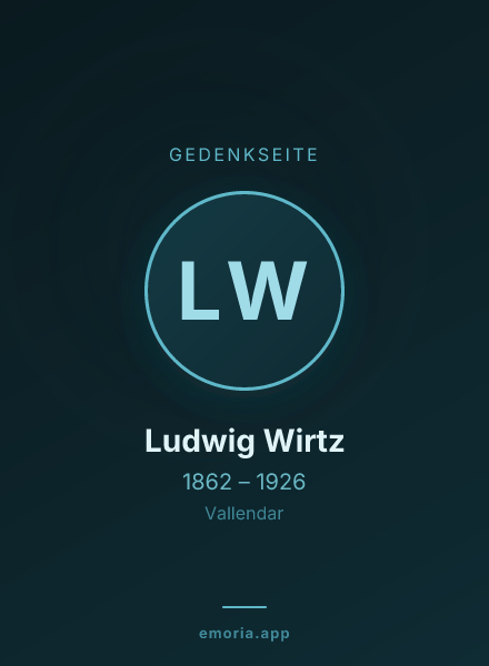 Gedenkportrait von Ludwig Wirtz