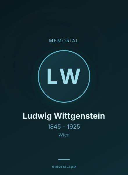 Memorial portrait of Ludwig Wittgenstein