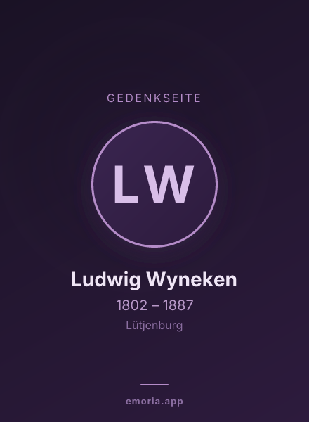 Gedenkportrait von Ludwig Wyneken
