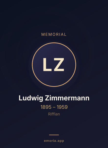 Memorial portrait of Ludwig Zimmermann