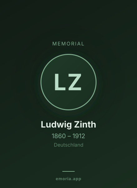 Memorial portrait of Ludwig Zinth