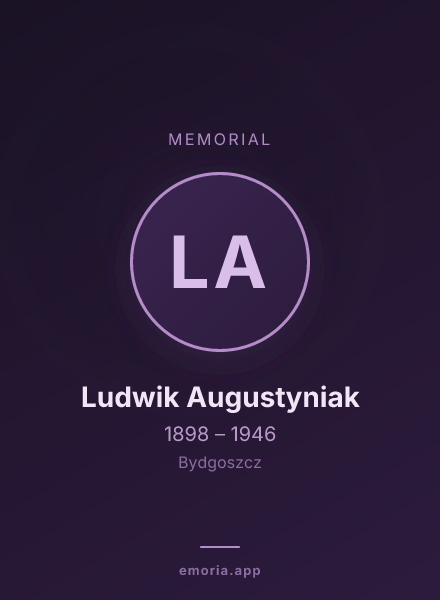 Memorial portrait of Ludwik Augustyniak