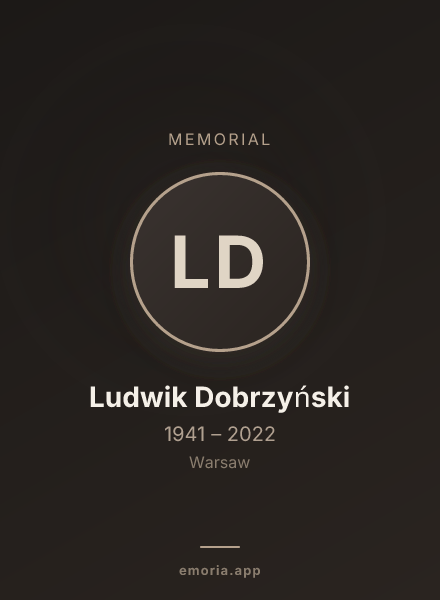 Memorial portrait of Ludwik Dobrzyński