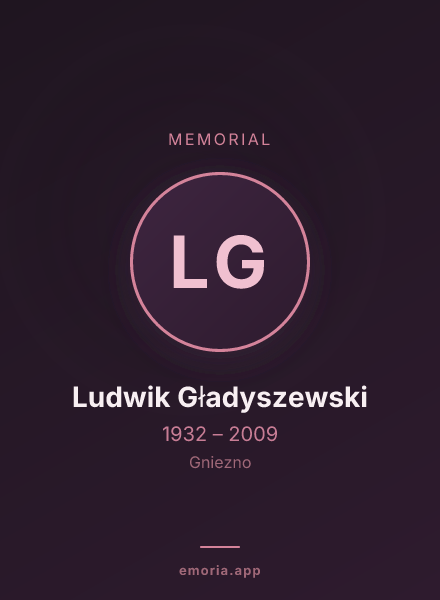 Memorial portrait of Ludwik Gładyszewski