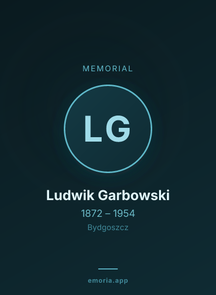 Memorial portrait of Ludwik Garbowski
