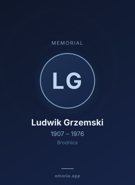 Memorial portrait of Ludwik Grzemski