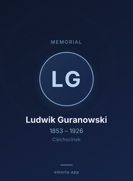 Memorial portrait of Ludwik Guranowski