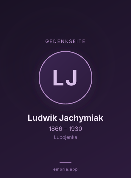 Gedenkportrait von Ludwik Jachymiak