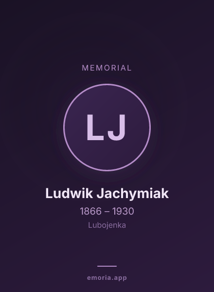 Memorial portrait of Ludwik Jachymiak