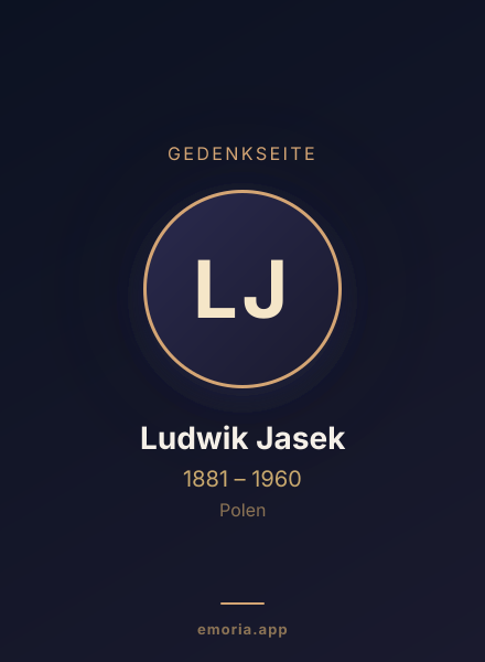 Gedenkportrait von Ludwik Jasek