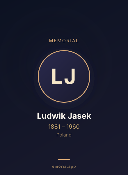 Memorial portrait of Ludwik Jasek