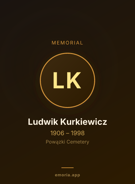 Memorial portrait of Ludwik Kurkiewicz