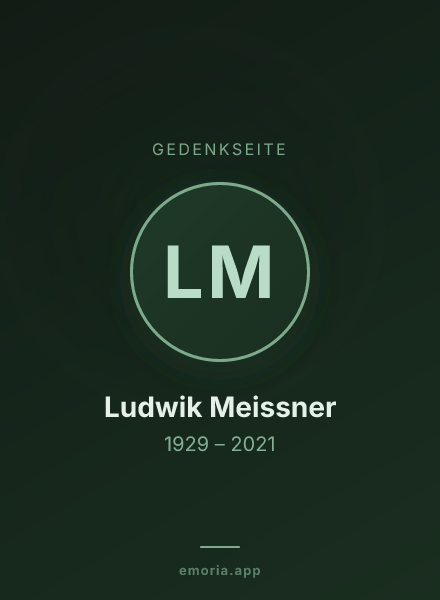 Gedenkportrait von Ludwik Meissner