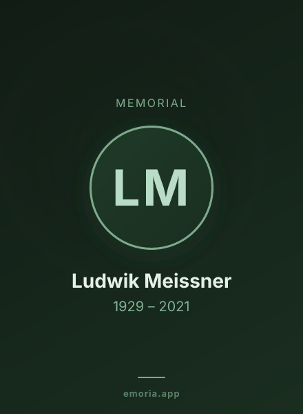 Memorial portrait of Ludwik Meissner