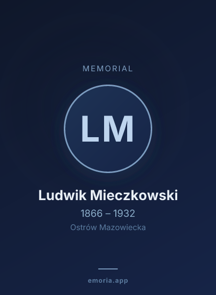 Memorial portrait of Ludwik Mieczkowski