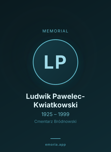 Memorial portrait of Ludwik Pawelec-Kwiatkowski