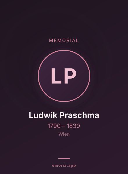 Memorial portrait of Ludwik Praschma