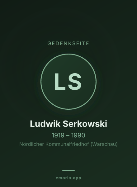 Gedenkportrait von Ludwik Serkowski