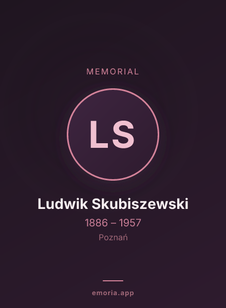 Memorial portrait of Ludwik Skubiszewski