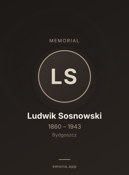 Memorial portrait of Ludwik Sosnowski