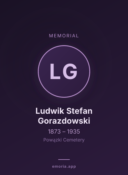 Memorial portrait of Ludwik Stefan Gorazdowski