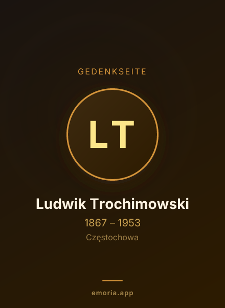Gedenkportrait von Ludwik Trochimowski