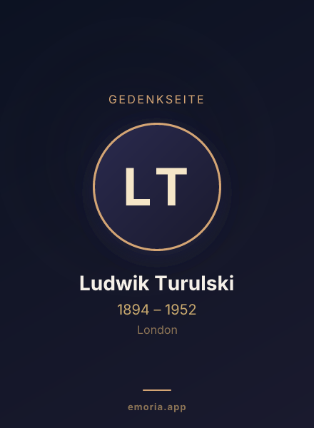 Gedenkportrait von Ludwik Turulski