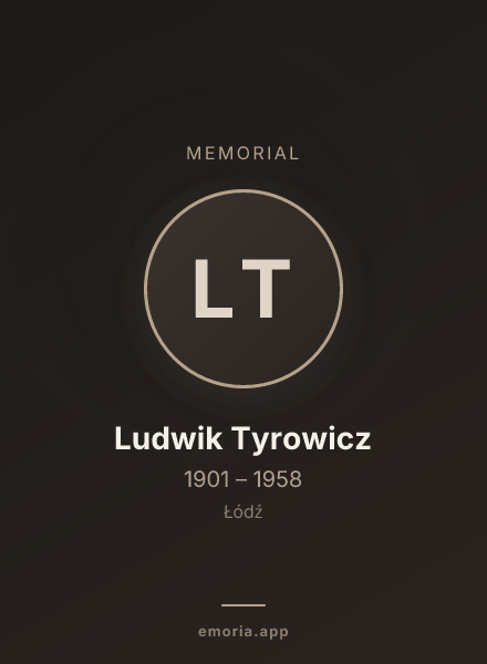 Memorial portrait of Ludwik Tyrowicz